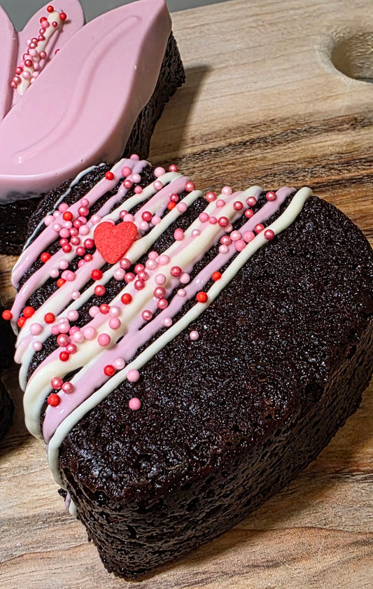 Nutella Heart Brownies x 6