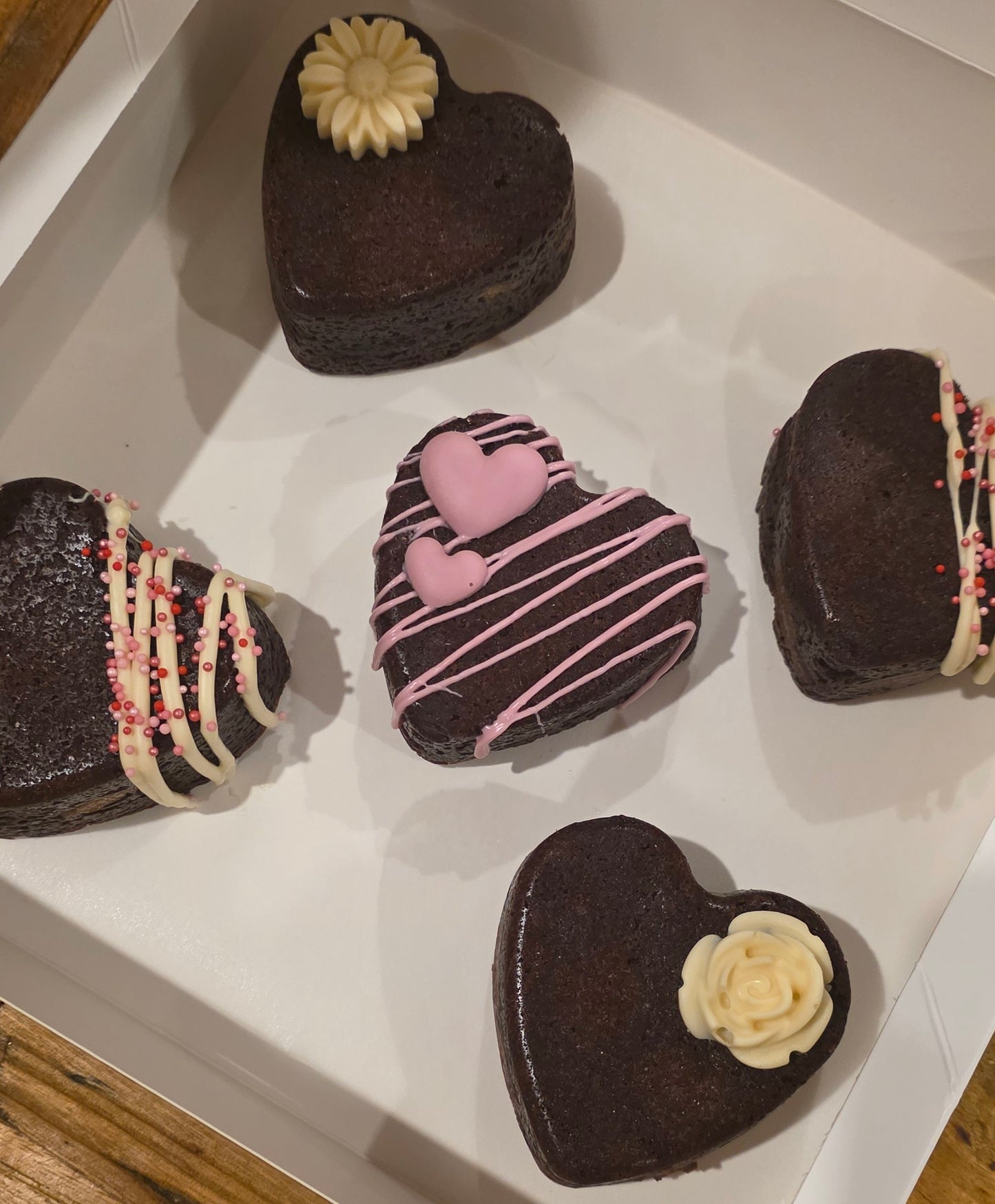 Nutella Heart Brownies x 6