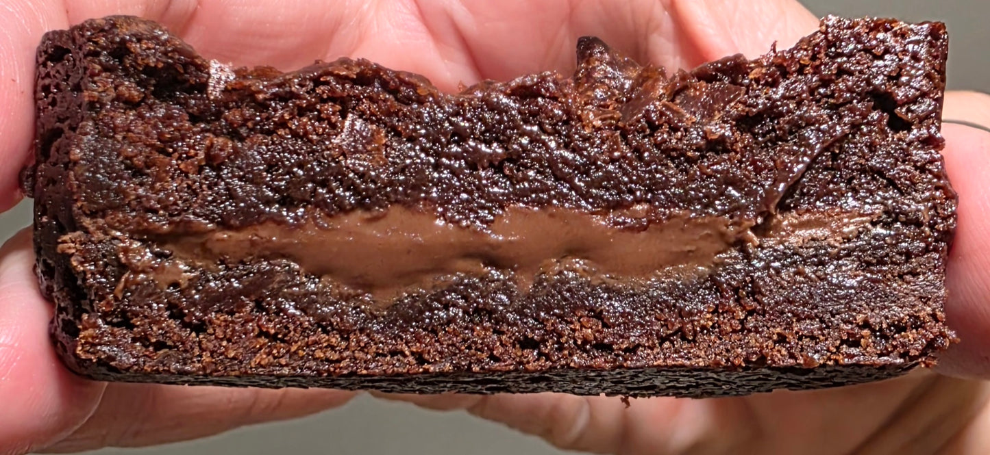 Nutella Heart Brownies x 6